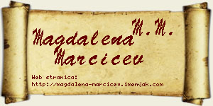 Magdalena Marčićev vizit kartica